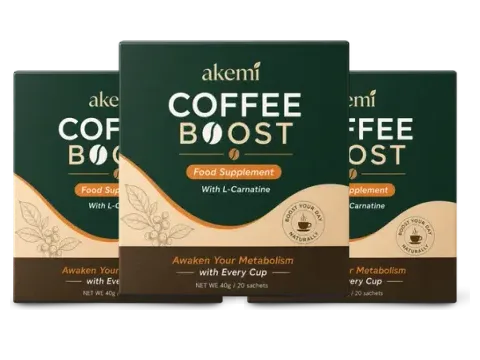 3 boxes of Akemi Coffee Boost