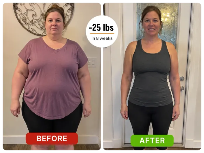 Before and after photo 1 shared by an Akemi Coffee Boost customer