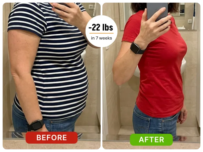 Before and after photo 3 shared by an Akemi Coffee Boost customer