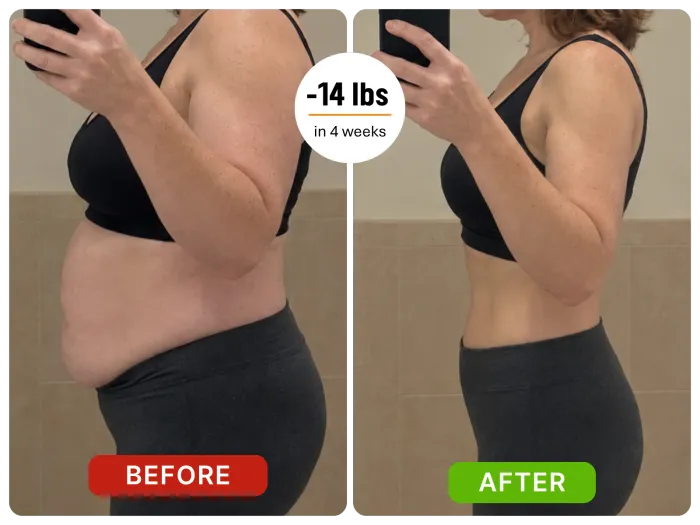 Before and after photo 6 shared by an Akemi Coffee Boost customer