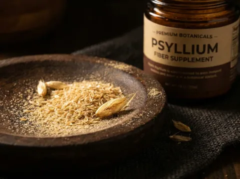 Psyllium Husk Powder, an ingredient in Akemi Coffee Boost